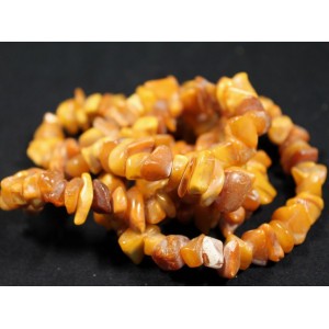 Raw amber beads necklace 57.7 gr